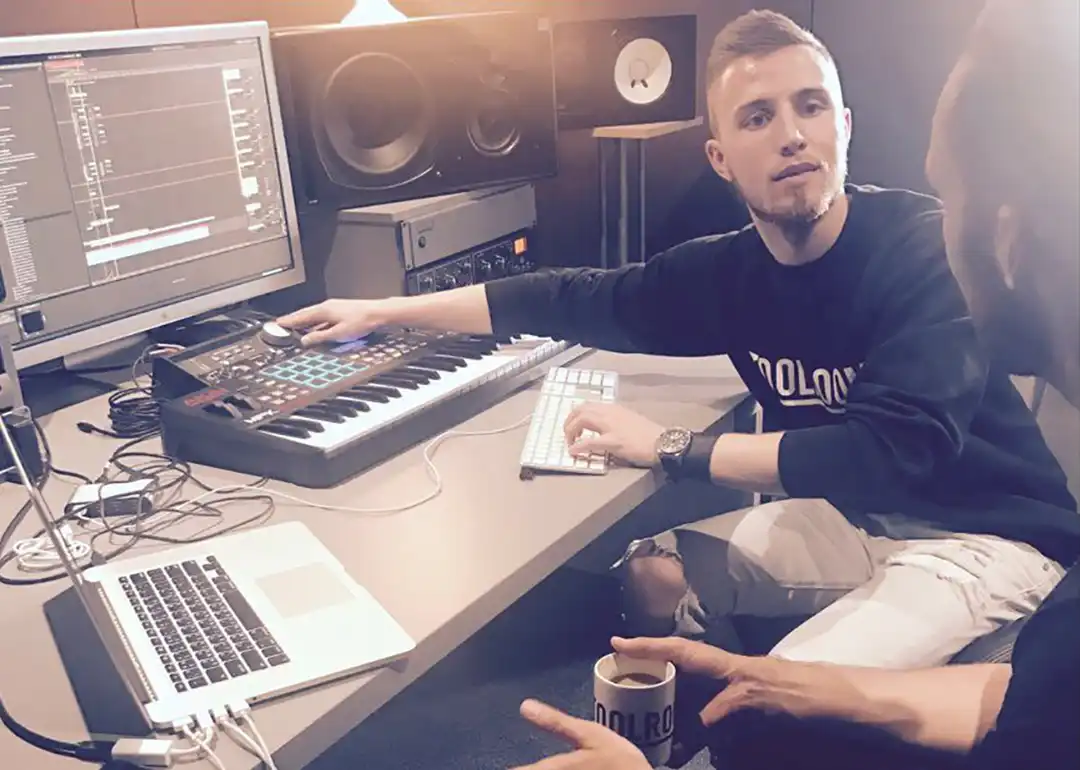 Producer in the studio